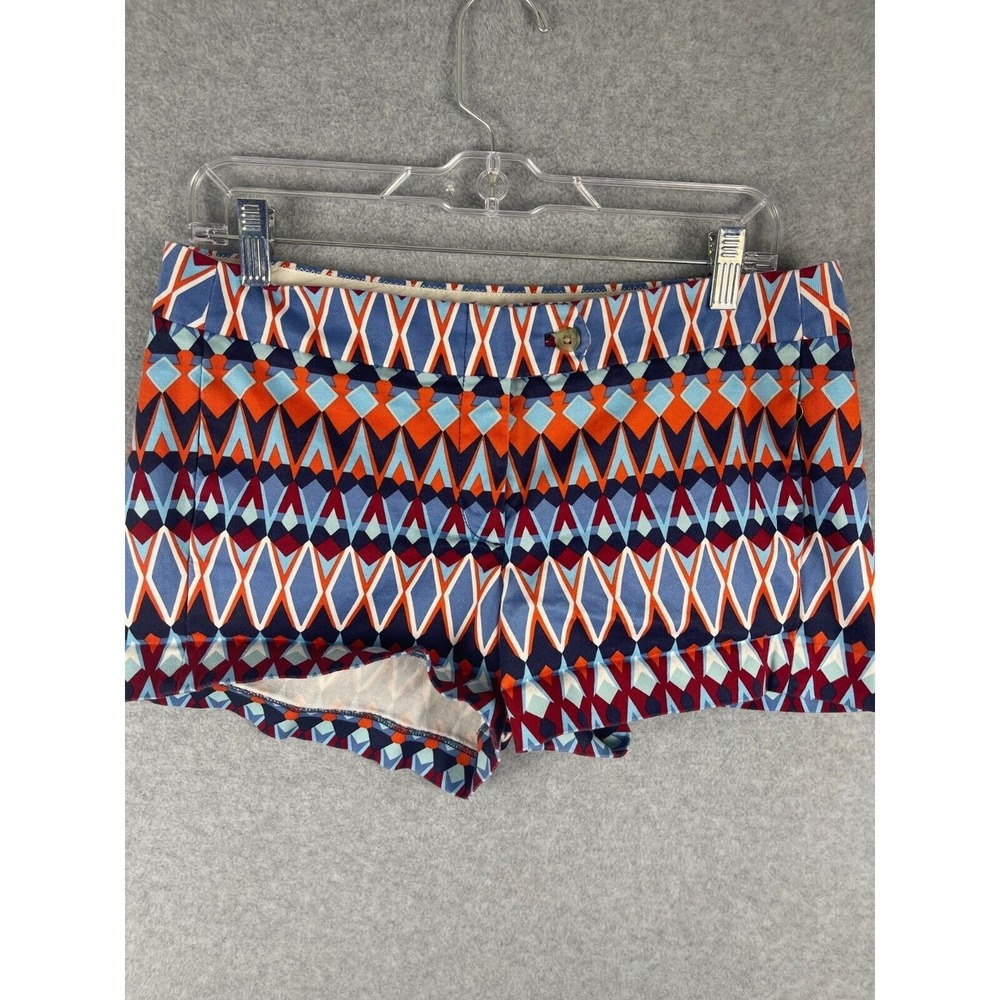 J Crew Chino Shorts Womens S Multi Color‎ Aztec Wester Print